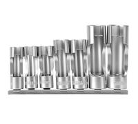 QWORK® Juego Llaves de Vaso, 3/8" Llave de Vaso, 10-19 mm 7 Piezas