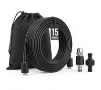 QWORK® Manguera limpieza tubos de alta presión 15M/50FT, 400 Bar/5800PSI desatascador tuberias a presion, compatible con Karcher K2-K7