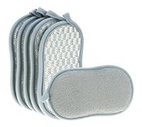 QWORK® Pack de 6 Piezas Esponja y Estropajo de Microfibra de Dos Caras - Absorbente y Reutilizable - 16.5 * 9.5cm
