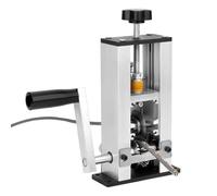 QWORK® Robusta máquina peladora de cables para cables de Ø1-25 mm, orificios de entrada de cables ajustables, operación manual y operación con taladro