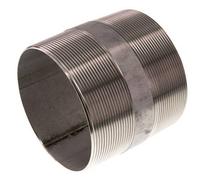 R 4'' Acero inoxidable doble espiga de tubo 20 Bar DIN 2982 - 100mm