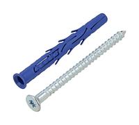 R-FF1-N-08L080 Taco con Tornillo 8x80 Acero Galvanizado FF1 50Stk 8mm RAWLPLUG