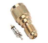 R410a para mini adaptador dividido de 5/16 a 1/4 pulgadas latón HVAC válvula de carga removedor de núcleo para aire acondicionado para servicio