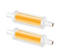 R7S LED 78mm, 4.2W 230V 470LM R7S LED Bombillas, Equivalente 50W J78 R7S Bombillas Halógenas, No regulable Sin Parpadeo (Color : Warm White 3000K, Size : 78mm 2pcs)
