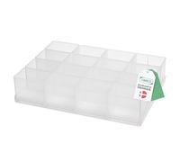 Raaco Caja de Insertos 55 16xA9-1, 16 compartimentos, Fácil de Limpiar