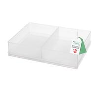 Raaco Caja de Insertos 55 2xA6-1, 2 compartimentos para piezas pequeñas