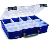 raaco CarryLite 80 4x8-12, Color: Morado, Material: Policarbonato (PC), Polipropileno (PP), Dimensiones: 337 mm, 278 mm, 79 mm, Peso: 1,07 kg