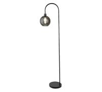 Rabalux 74025, lámpara de pie modelo Ricardo, casquillo E27, color negro-gris, forma esférica, diseño moderno, diámetro 195 mm