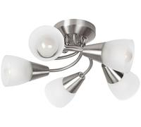 Rabalux Connor lámpara de techo 5x40 W cromo-satinado-vidrio opalino 5691