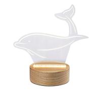 Rabalux Akali lámpara de sobremesa 1x2 W transparente-madera 76002
