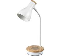 Rabalux Mosley lámpara para escritorio 1x25 W blanco-madera 74001