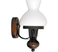 Rabalux Lámpara de pared Petronel 7077 – 1x60 W E27, negro estilo casa de campo