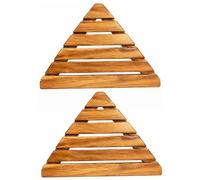 Rachlicy Paquete de 2 estantes de Ducha de Madera, estantes esquineros de Madera montados en la Pared de 90 Grados para baño, marrón Claro
