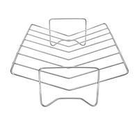 Rack de Costillas para Acero Inoxidable en Forma de V Resistente al Calor | Rejilla para , Asador y Horno Para Verduras, Carne, , Interior y Exterior, Picnic, Camping, Cocina, Barbacoa
