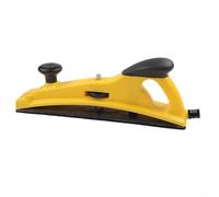 Rackumic Bloque de lijado de mano ajustable con extracción de polvo para tareas de detalles automotrices con mango antideslizante y mecanismo de placa de empuje en amarillo 15.74 x 5.70 x 2.75