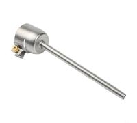 Rackumic Boquilla de soldadura redonda de acero inoxidable para soldador de plástico de aire caliente de 1600 W, punta de precisión extendida, flujo uniforme, alto calor para fijación de juntas
