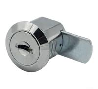 Rackumic Cerradura de lengüeta de aleación de zinc para cajón de gabinete de almacenamiento de archivos de acero hardware de escritorio de oficina seguro ting color plateado 34 mm lengua 23 mm tamaño