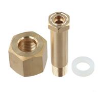 Rackumic Copper CGA-320 NPT1/4 Regulador Tuerca de entrada Set Reductor de Presión Conector Conector Kit de Tornillo con Arandela para Sistemas Industriales de Gas de Soldadura