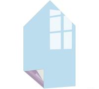 Rackumic Etiqueta engomada de la pizarra blanca extraíble Arte mensual de la pared del PVC 40.6x101cm para la sala de estar dormitorio Planificación azul claro (azul)