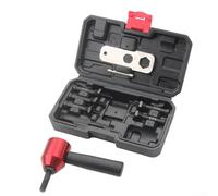 Rackumic Juego de herramientas de tuerca remachadora eléctrica, kit de conector de conversión neumática para picos de aluminio M2-M10 en taller industrial, color rojo y negro (M3-M8)