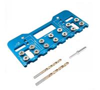 Rackumic Kit de plantilla de aluminio para montaje de gabinete con localizador de posicionamiento preciso para proyectos de carpintería, incluyendo asas, rieles de cajones, bisagras de armario con