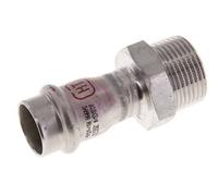 Racor a presión - 18 mm hembra y R 3/4'' macho - Acero inoxidable