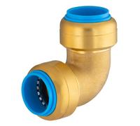 Racor Codo Igual Automático Universal Ø20 mm | Sistema PUSH-FIT | Conexión Rápida y Segura | QUICK PLOMBERIE