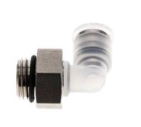 Racor de 6mm x G1/4'' 90deg con rosca macho PA/Acero inoxidable EPDM Giratorio