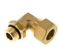 Racor de compresión de latón de 18mm y G1/2'' con rosca macho 67 bar NBR ajustable DIN EN 1254-2