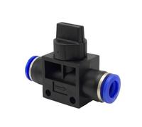 Racor neumático de 2 vías con conexión rápida de e 10 piezas conector neumático 2 vías de empuje rápido manguera tubo 4-12mm controlador interruptor HVFF(Hvff-8)
