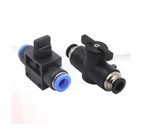 Racor neumático de 2 vías con conexión rápida de e Conector manual de empuje rápido con limitación flujo aire 2 vías, 6-12 mm, multicolor(Hvff-08)