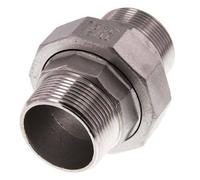 Racor recto de unión R1 1/2'' Acero inoxidable Junta plana PTFE 16bar (224.8psi)