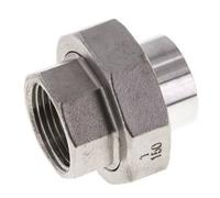 Racor recto de unión Rp1'' hembra x 33,7 mm extremo para soldar Acero inoxidable Junta cónica 16bar (224,8psi)