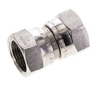 Racor Reductor Recto G3/4'' Hembra Acero Inoxidable Alta Presión Cono 60° 175bar (2458.75psi) Hidráulico