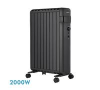 Radiador aceite polonia 2000w negro aletas cerradas 9elementos 3potenc