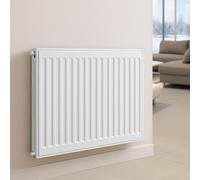 Radiador Belrad, tipo 11, radiador universal compacto con válvula, con 6 conexiones, 65 mm de profundidad, apto para montaje en pared, certificado según la norma DIN EN 442