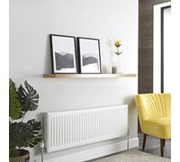 Radiador Convector Blanco 400 x 1200mm Acero Delgado Panel de Convección Único Radiador Agua Convector Calefacción Central