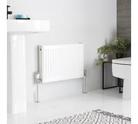 Radiador Convector Blanco 400 x 600mm Acero Delgado Panel de Convección Único Radiador Agua Convector Calefacción Central