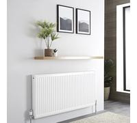 Radiador Convector Blanco 600 x 1200mm Acero Delgado Panel de Convección Único Radiador Agua Convector Calefacción Central