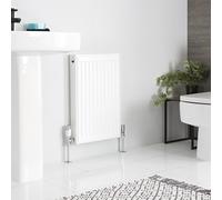 Radiador Convector Blanco 600 x 400mm Acero Delgado Panel de Convección Único Radiador Agua Convector Calefacción Central