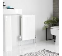 Radiador Convector Blanco 600x 400mm Acero Delgado Panel de Convección Único Radiador Agua Convector Calefacción Central