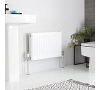 Radiador Convector en Blanco de 400 x 600mm Acero Delgado Panel de Convección Único Radiador Agua Convector Calefacción Central
