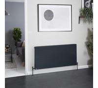 Radiador Convector Horizontal Antracita - 600mm x 1200mm (Panel Único) - Stelrad Vita Deco de Hudson Reed