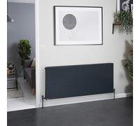 Radiador Convector Horizontal Antracita - 600mm x 1400mm (Panel Único) - Stelrad Vita Deco de Hudson Reed