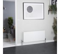 Radiador Convector Horizontal Blanco - 450mm x 1000mm (Panel Doble) - Stelrad Vita Deco de Hudson Reed