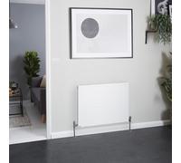 Radiador Convector Horizontal Blanco - 600mm x 800mm (Panel Único) - Stelrad Vita Deco de Hudson Reed