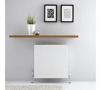 Radiador Convector Horizontal con Panel Doble - Blanco - 600mm x 600mm x 103mm - 1025 Vatios - Type 22