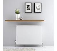 Radiador Convector Horizontal con Panel Doble - Blanco - 600mm x 800mm x 103mm - 1367 Vatios - Type 22