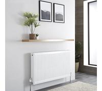 Radiador Convector Blanco 400x 600mm Acero Delgado Panel de Convección Único Radiador Agua Convector Calefacción Central