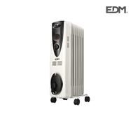 Radiador de aceite (7 elementos) EDM 07121, color blanco, 1500 W